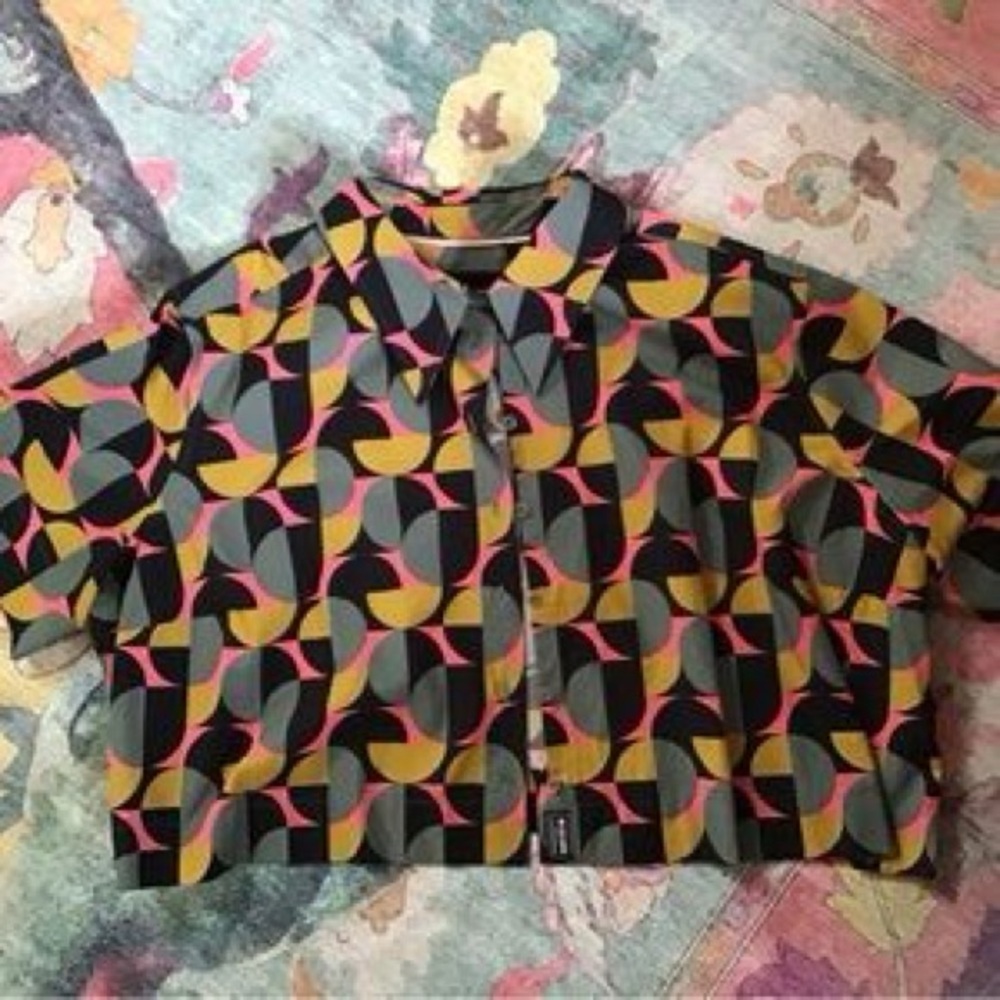 WildFang Geometric Patterned Crop Top - Picture 4 of 4